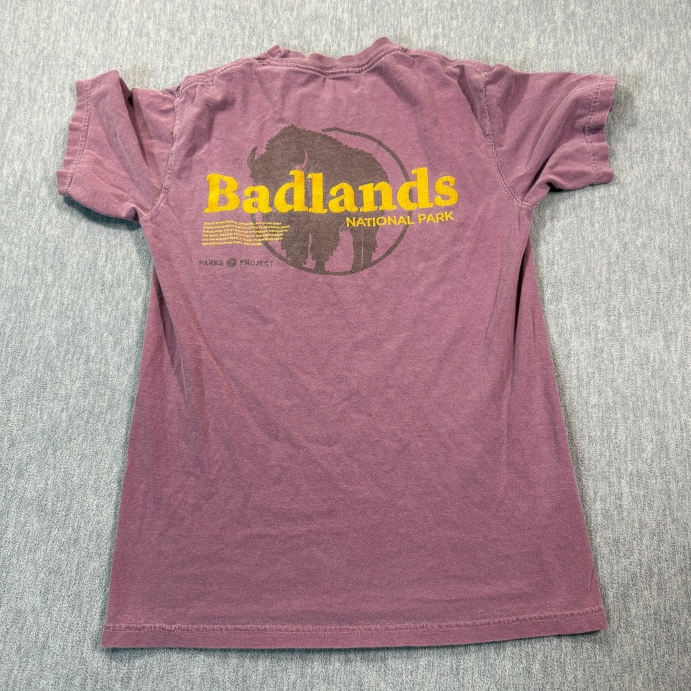 Parks Project‎ Shirt Adult Small Purple Short Sleeve Badlands National Park Tee